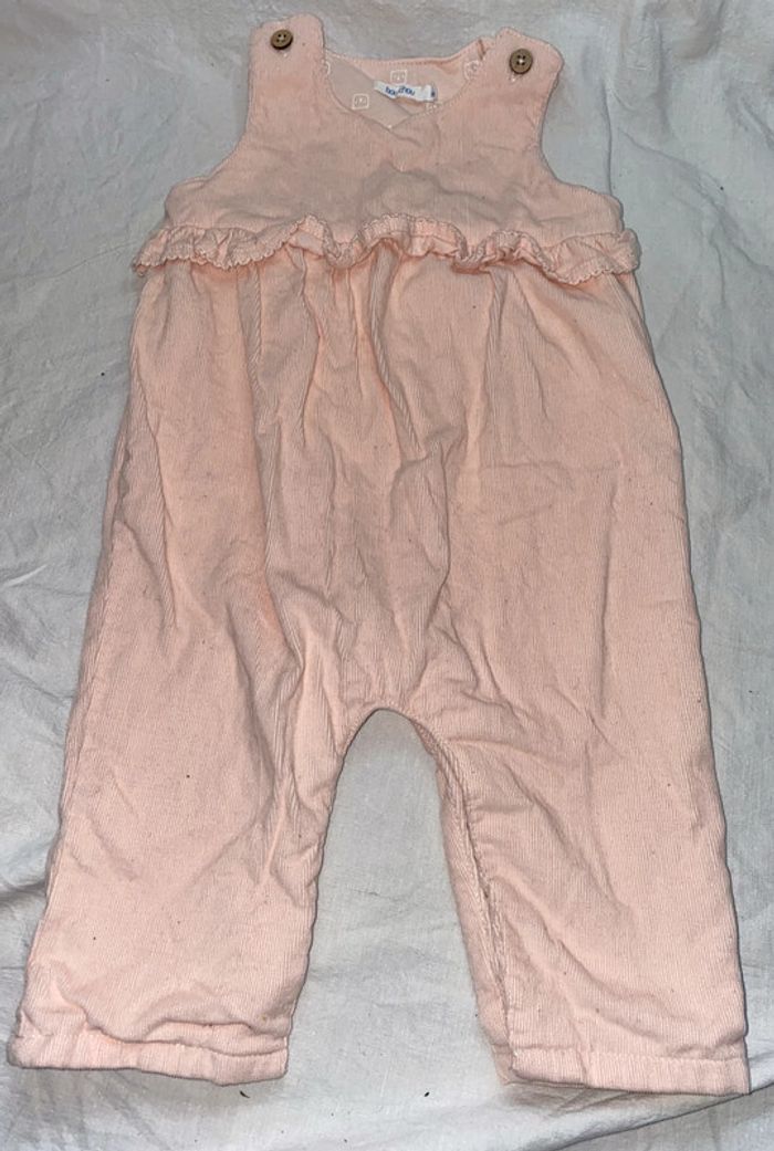 combinaison velour Bout'chou 6 mois
