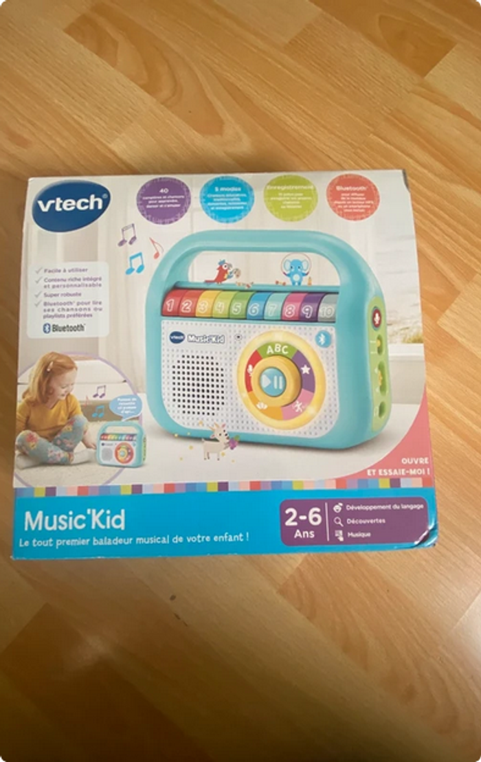 Vtech music kid bleu neuf