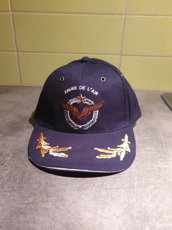 Casquette brodée Armée de l'Air - Taille ajustable
