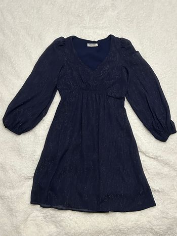 Robe bleue pailletée