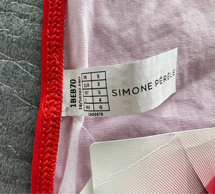 Bas maillot rouge Simone Pérèle neuf - photo numéro 4