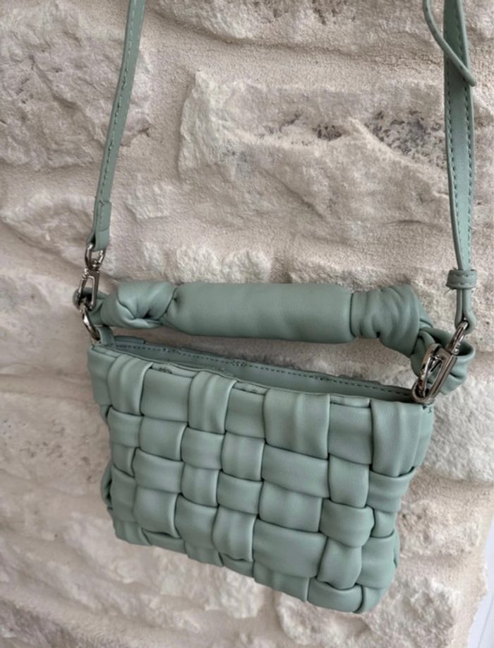 Sac bandoulière vert émeraude MANGO - 10 € - photo numéro 4