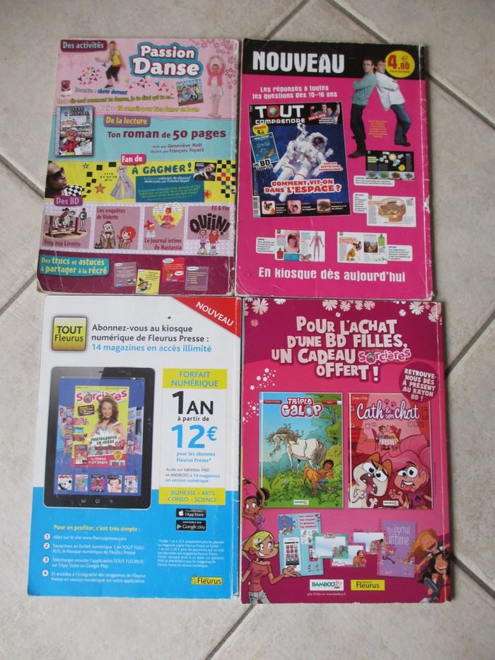 Lot de 4 magazines Les p’tites sorcières 2012 à 2016 - photo numéro 2