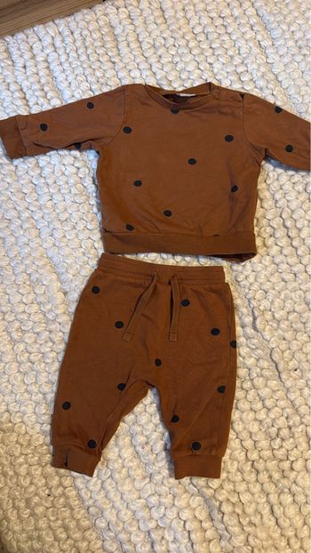 Ensemble marron à pois H&M