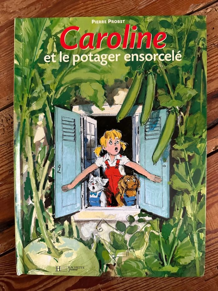 Livre vintage Pierre Probst Caroline et le potager ensorcelé jardin