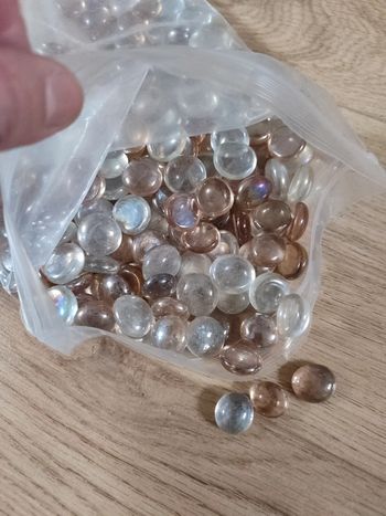 Perles plates décoration