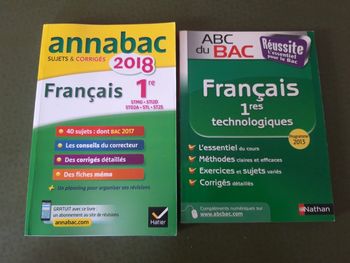 Livres prépa bac français première technologieque