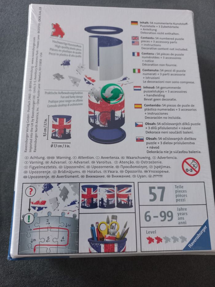 Puzzle 3d ra ravensburger pot à crayon - photo numéro 2