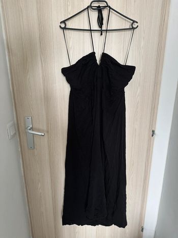 Robe longue dos nu noir taille XL H&M