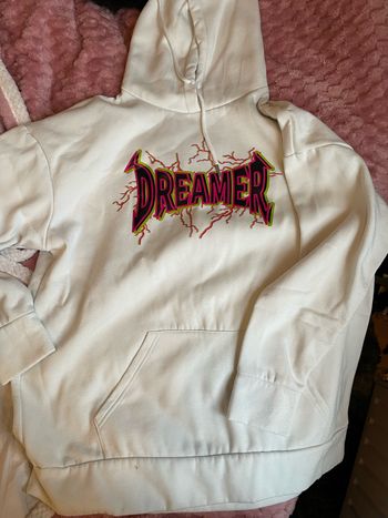 Sweat blanc oversize