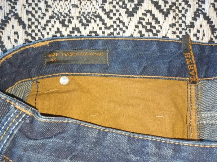 Jean homme slim fit neuf effet used piazza Italia étiquette vente enlevée 42 France (46 Italie) - photo numéro 8