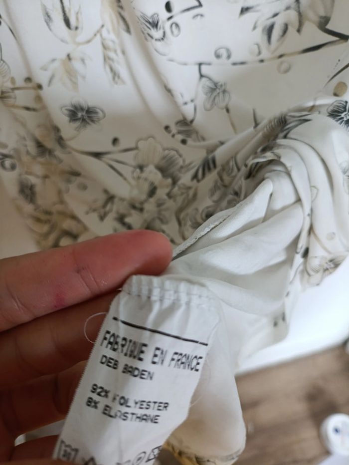 Débardeur fleuri crème et beige – Ugo Reali vintage romantique mignon - photo numéro 5