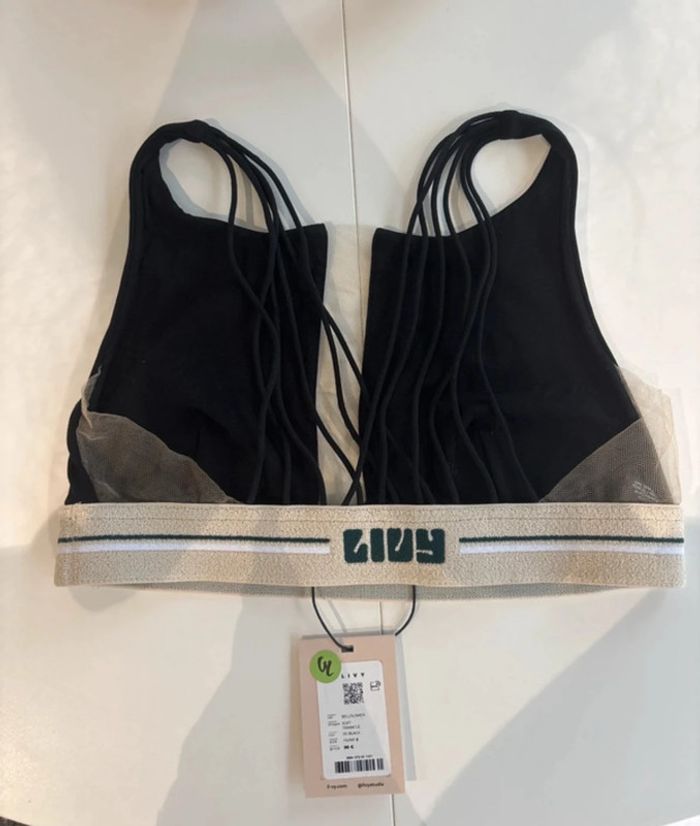 Bralette LIVY - modèle "Bodylovers" Taille : S - Couleur : Noir et beige - Neuf avec étiquette - photo numéro 2