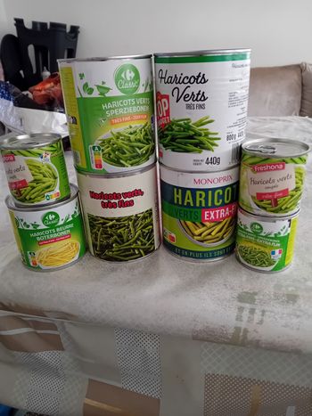 Haricot vert et blanc 