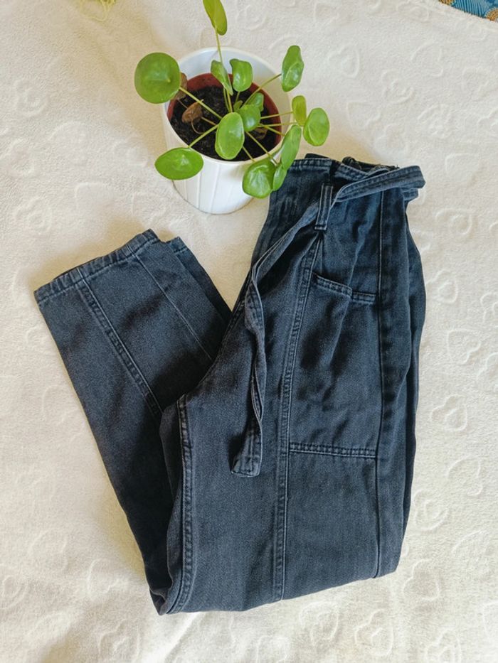 Jean mom noir - photo numéro 2