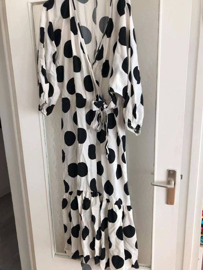 Robe  longue à  pois style  vintage - photo numéro 2
