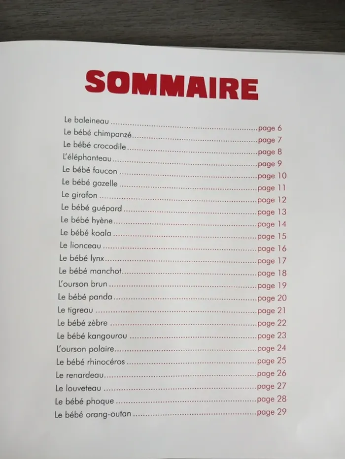 Livre Les Bébés Animaux Sauvages TBE - photo numéro 3
