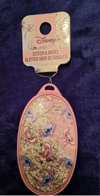 Brosse compact Stitch et Angel rose