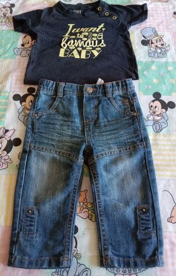 Ensemble garçon taille 9 mois