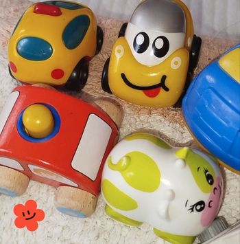 Smoby Goki Lot 9 petits véhicules 1er Âge 