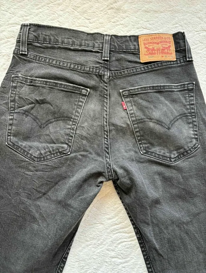 Jeans Levi’s homme 502 M/40 W30 L32 noir/anthracite slim taper, état impeccable - photo numéro 12
