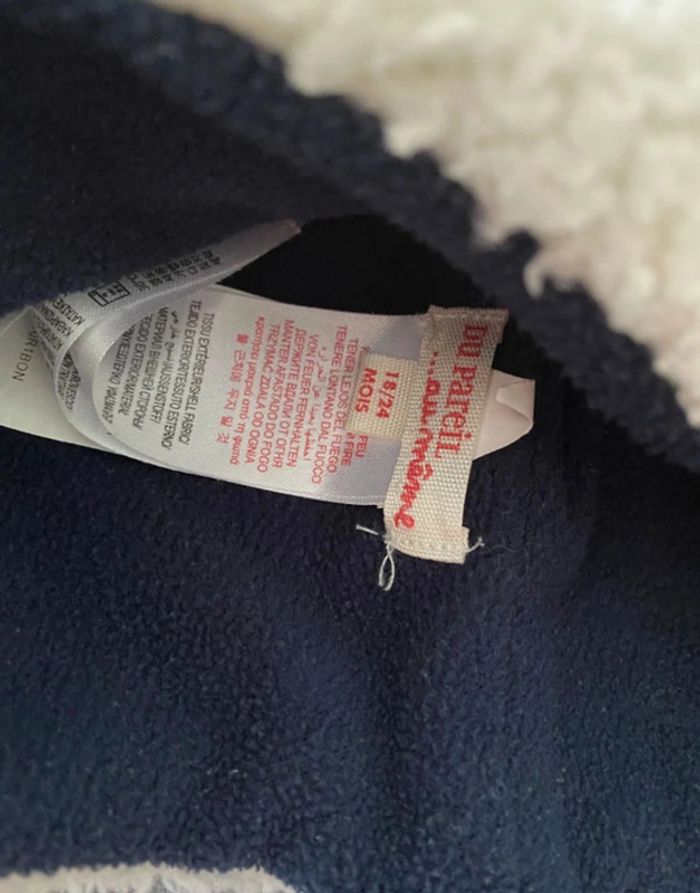 Bonnet blanc petit diable 18/24 mois DPAM - photo numéro 3