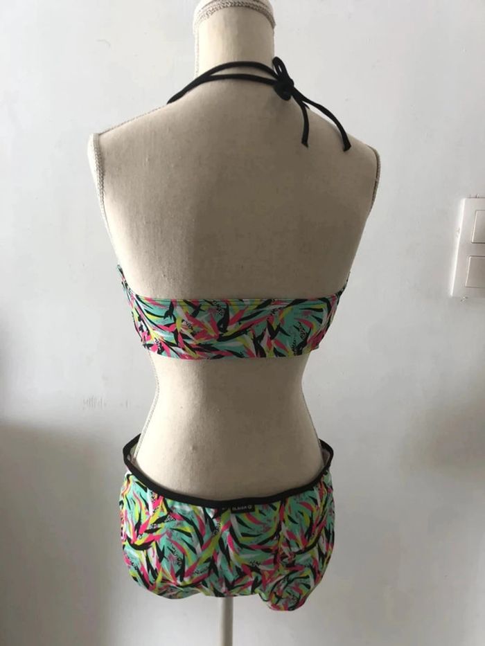 Sublime bikini olaian taille 46 95 D fR motifs feuilles multicolores très bon état - photo numéro 8