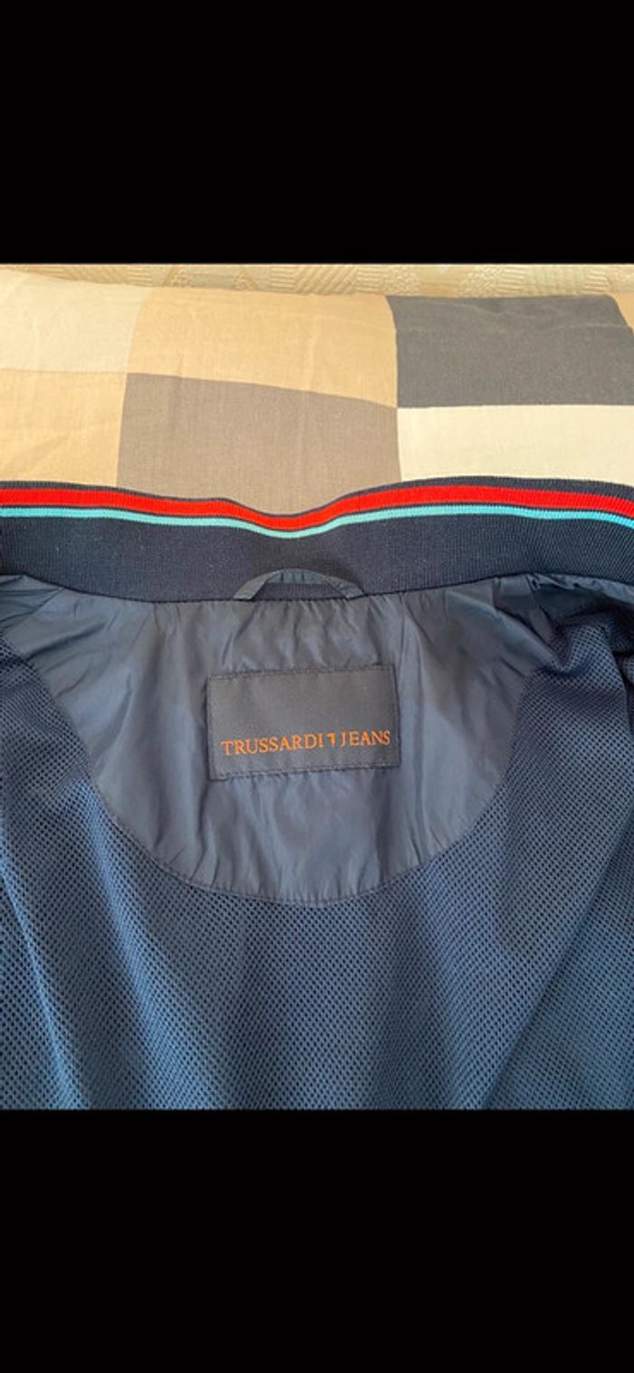 Superbe belle veste légère Trussardi jeans bleu taille M - photo numéro 13