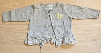 Gilet gris "Obaïbi" 6M