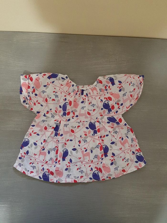 T-shirt manche courte été fille 100% coton