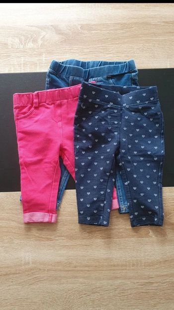 Lot de 3 jeggings 6 mois et 6-9 mois