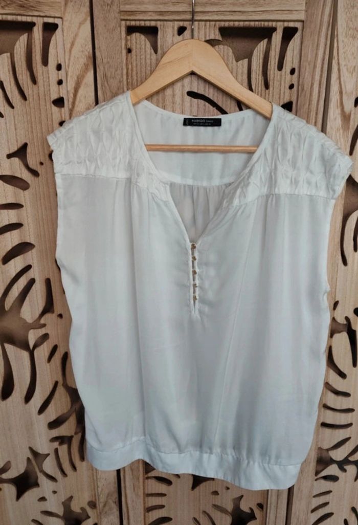 Blouse satin Taille XL Mango Basic - photo numéro 8