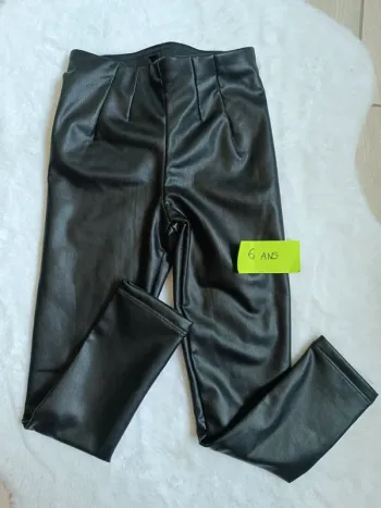 Pantalon simili cuir fille