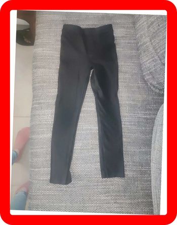 Legging tissu jean effet cuir taille 8 ans