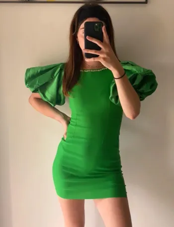 Robe de soirée verte