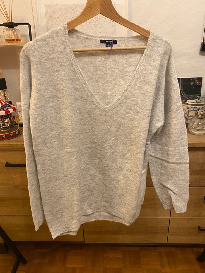Pull gris Kiabi