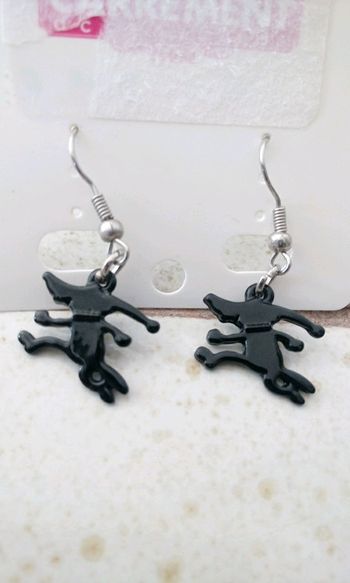 Boucles d'oreilles loup