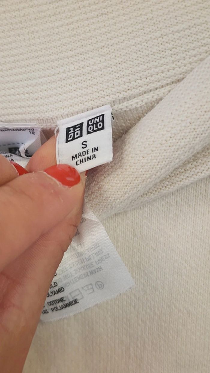 Jolie jupe en coton basique uniqlo taille S - photo numéro 5