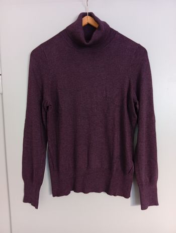 Pull violet t38 col roulé