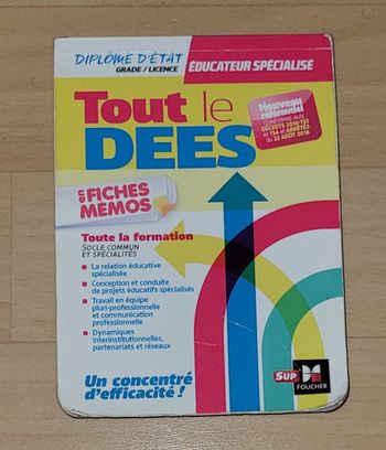Tout le DEES en fiches mémos - Diplôme d'état Educateur spécialisé - Révision