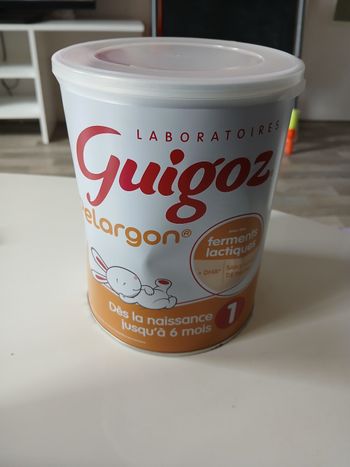 Guigoz pelargon première âge