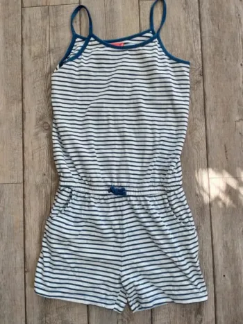 Combishort style marinière fille 14 ans