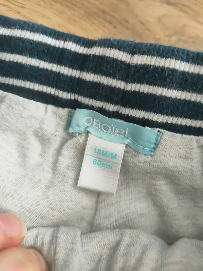 Pantalon mi épais garçon 18 mois Obaïbi - photo numéro 3