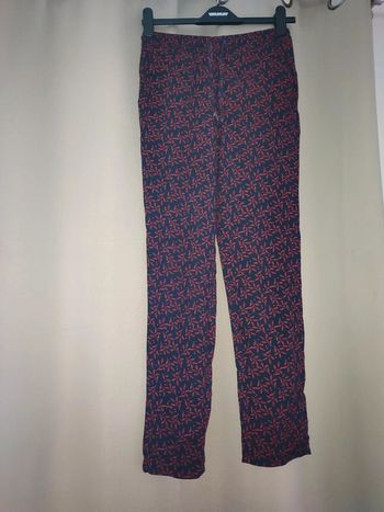 Pantalon fluide à motif