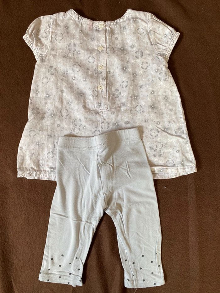 Ensemble manche courte 9 mois - photo numéro 2