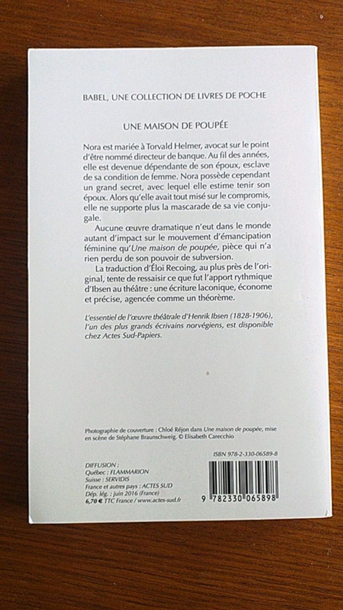 Une maison de poupée Henrik Ibsen - photo numéro 2