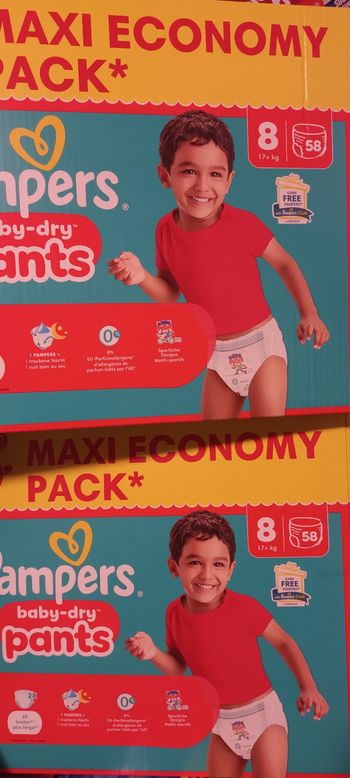 Couches pampers T8 pants