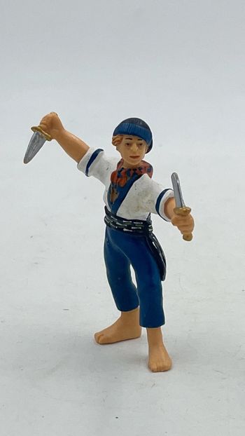 Figurine Pirate Papo / Ship Boy pirate bleu 1999 8cm