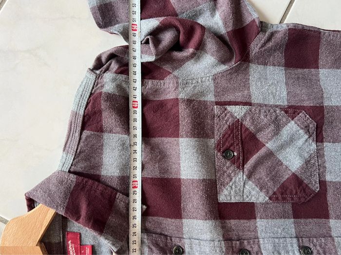 Chemise Arizona Jeans vintage flanelle / coton taille L couleur grise & marron. - photo numéro 9