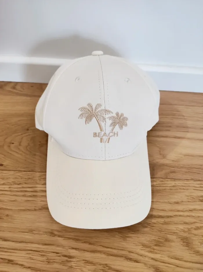Casquette beige écru "beach" - Neuve - T.57